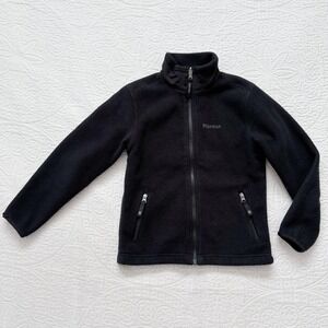 Marmot Kids' Full-Zip‎ Fleece Jacket, Black (Sz M)